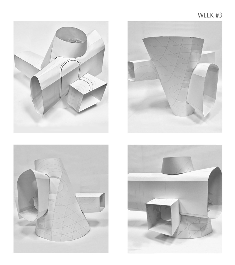 Architecture Projection View 3 - Material Exploration